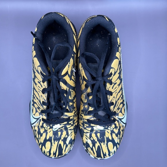 NIKE™️ 'VAPOR FASTFLEX' Size 5Y Yellow/Black Baseball Cleats - Picture 8 of 11